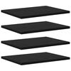 vidaXL &Eacute;tag&egrave;re &agrave; livres 4 pcs Noir 40 x 30 x 1,5 cm Bois d'ing&eacute;nierie