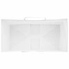 vidaXL Sacs en papier 50 pcs avec poign&eacute;es blanc 32x17x44 cm