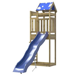 vidaXL Aire de jeux d'ext&eacute;rieur bois de pin impr&eacute;gn&eacute;