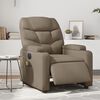 vidaXL Fauteuil de massage inclinable &eacute;lectrique cappuccino similicuir