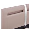 vidaXL Cadre de lit avec LED sans matelas cappuccino 135x190 cm