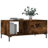 vidaXL Table basse ch&ecirc;ne fum&eacute; 90x50x40 cm bois d'ing&eacute;nierie