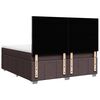 vidaXL Sommier &agrave; lattes de lit avec matelas Marron fonc&eacute; 200x200 cm