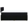 vidaXL Sommier &agrave; lattes de lit avec matelas noir 120x190 cm tissu
