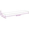 vidaXL &Eacute;tag&egrave;re murale flottante 2 pcs Gris brillant 90x23,5x3,8 cm MDF