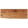 vidaXL &Eacute;tag&egrave;re murale rectangulaire massif acacia bordure assortie