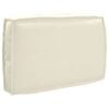 vidaXL Coussin Cr&egrave;me 60 x 40 x 12 cm Tissu Oxford