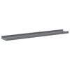 vidaXL &Eacute;tag&egrave;res murales 4 pcs Gris 80x9x3 cm