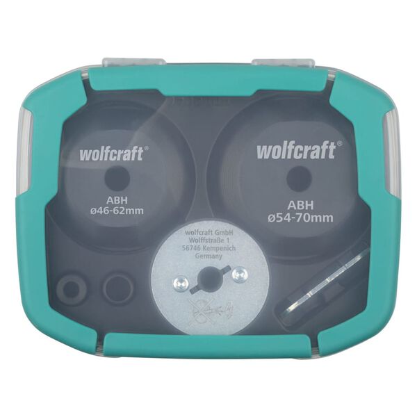wolfcraft Jeu d'outils d'agrandissement de trous &agrave; scies cloches 3 pcs