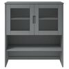 vidaXL Dessus de buffet MOLDE Gris 90x35x100 cm Bois massif de pin