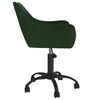 vidaXL Chaises pivotantes &agrave; manger lot de 4 Vert fonc&eacute; Velours