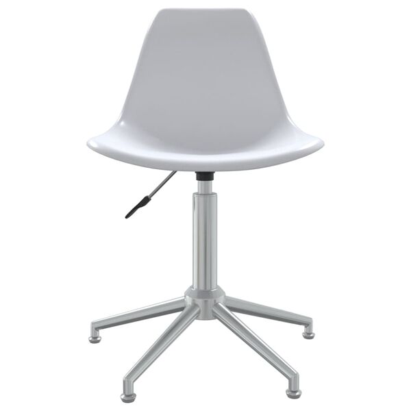vidaXL Chaises pivotantes &agrave; manger lot de 6 blanc PP