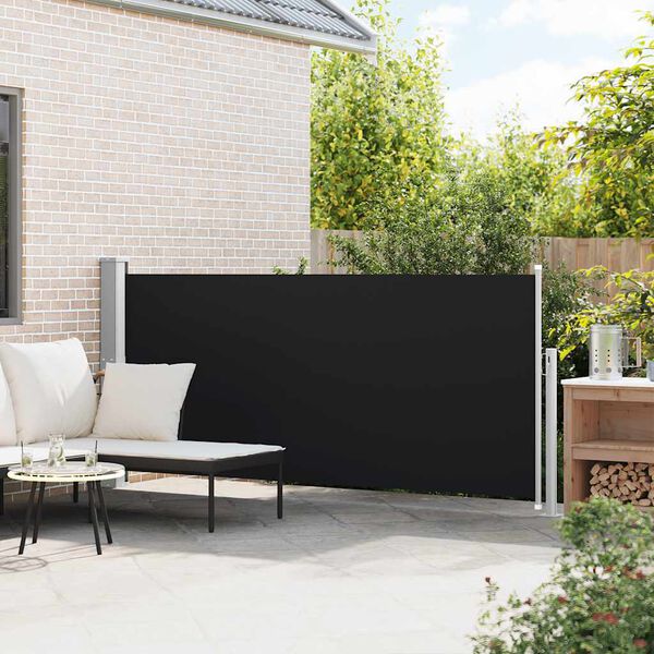 vidaXL Auvent lat&eacute;ral r&eacute;tractable 140 x 300 cm Noir