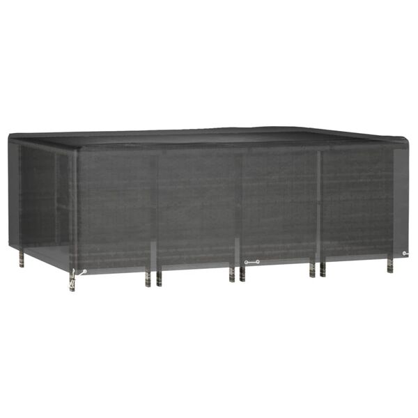 vidaXL Housse de salon de jardin 12 &oelig;illets 240x180x80cm rectangulaire