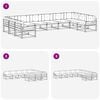 vidaXL Ensemble de canap&eacute;s d'ext&eacute;rieur 10 pcs Naturel et Anthracite