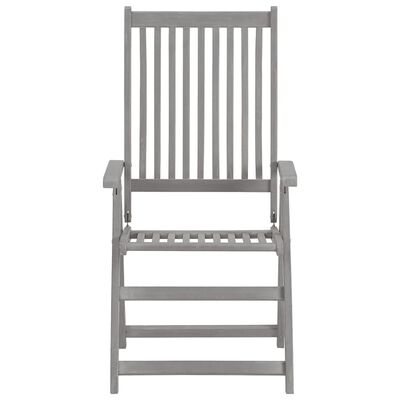 vidaXL Chaises inclinables de jardin lot de 2 et coussins bois acacia