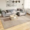 vidaXL Tapis HUARTE &agrave; poils courts doux et lavable sable 240x340 cm