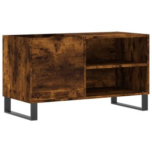 vidaXL Armoire &agrave; disques ch&ecirc;ne fum&eacute; 85x38x48 cm bois d'ing&eacute;nierie