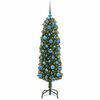 vidaXL Sapin de Noël artificiel Vert 150 cm PVC et acier et plastique