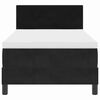 vidaXL Lit &agrave; ressort LED avec matelas Noir 80 x 200 cm Velours