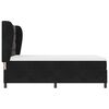 vidaXL Lit &agrave; ressorts avec matelas Noir 200 x 160 cm Polyester