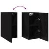 vidaXL Meuble TV mural 2 pcs Chêne noir 30,5 x 30 x 60 cm