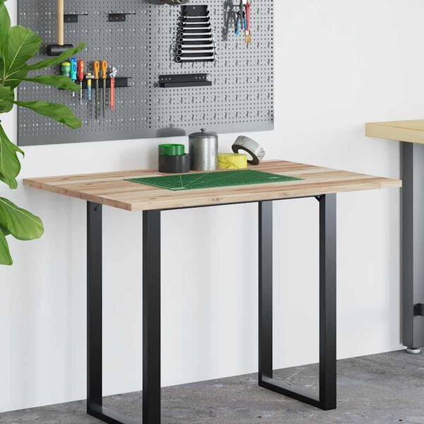 vidaXL Dessus de bureau non trait&eacute; 120x70x2 cm bois d'acacia massif