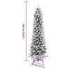 vidaXL Sapin de No&euml;l artificiel Blanc 180 cm PVC, m&eacute;tal et plastique