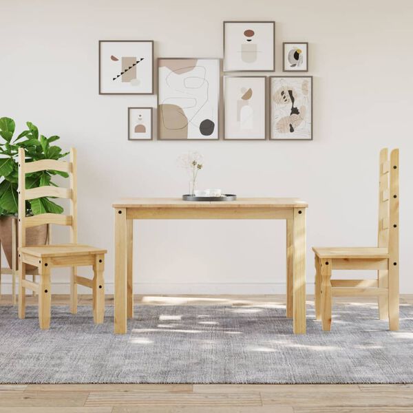 vidaXL Table &agrave; manger Panama 112x60x75 cm bois massif de pin