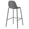 vidaXL Ensemble de bar 3 pcs Tissu Taupe