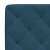 vidaXL Lit avec matelas bleu 80x200 cm velours