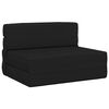 vidaXL Canap&eacute;-lit pliable Noir 100 x 80 x 60 cm Tissu