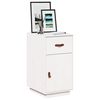 vidaXL Armoire de bureau Blanc 40x50x75 cm Bois massif de pin