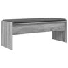 vidaXL Banc d'entr&eacute;e avec coussin Gris Sonoma 103 x 38 x 40 cm
