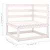 vidaXL Salon de jardin 6 pcs avec coussins Bois de pin massif