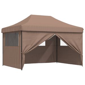 vidaXL Tente de f&ecirc;te 279 x 410 x 315 cm Marron Tissu Oxford