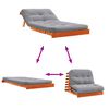 vidaXL Canap&eacute;-lit futon avec matelas 100x206x11 cm bois massif de pin