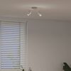vidaXL Spot de plafond Nickel 27 x 10 x 12 cm M&eacute;tal