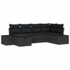 vidaXL Ensemble de Canap&eacute;s avec coussin 6 pcs polyrotin