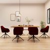 vidaXL Chaises &agrave; manger lot de 6 rouge bordeaux velours