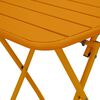 vidaXL Table de Jardin Moutarde 55 x 55 x 73 cm Acier revêtu de poudre