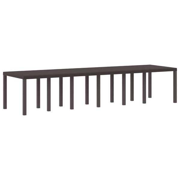 vidaXL Ensemble de salle à manger pour jardin 15 pcs Marron