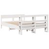 vidaXL Cadre de lit sans matelas blanc 120x200 cm bois de pin massif