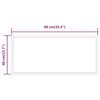 vidaXL Miroir de salle de bain &agrave; LED 40x90 cm