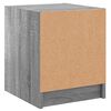 vidaXL Tables de chevet et portes vitr&eacute;es 2pcs sonoma gris 35x37x42cm