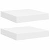 vidaXL Étagères murales flottantes 2 pcs blanc 23x23,5x3,8 cm MDF