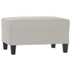 vidaXL Ensemble de canap&eacute;s 3 pcs coussins Gris clair Tissu microfibre