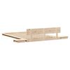vidaXL Cadre de lit Marron 135 x 190 cm bois