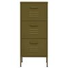 vidaXL Armoire de rangement Vert olive 42,5x35x101,5 cm Acier