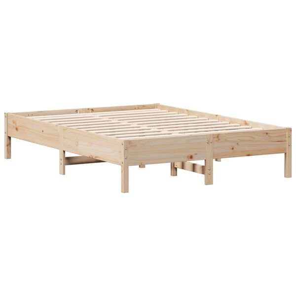 vidaXL Cadre de lit sans matelas 140x190 cm bois de pin massif